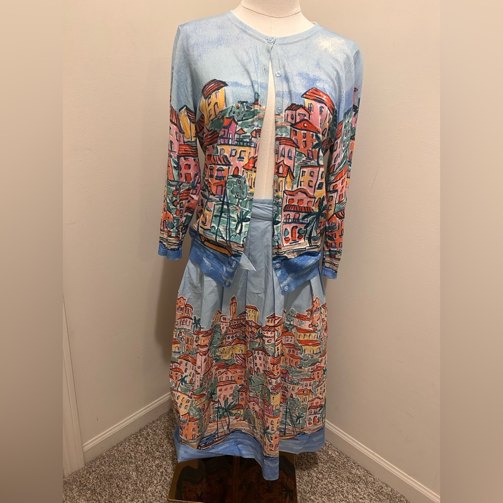 NWT!  Talbots sweater/skirt set